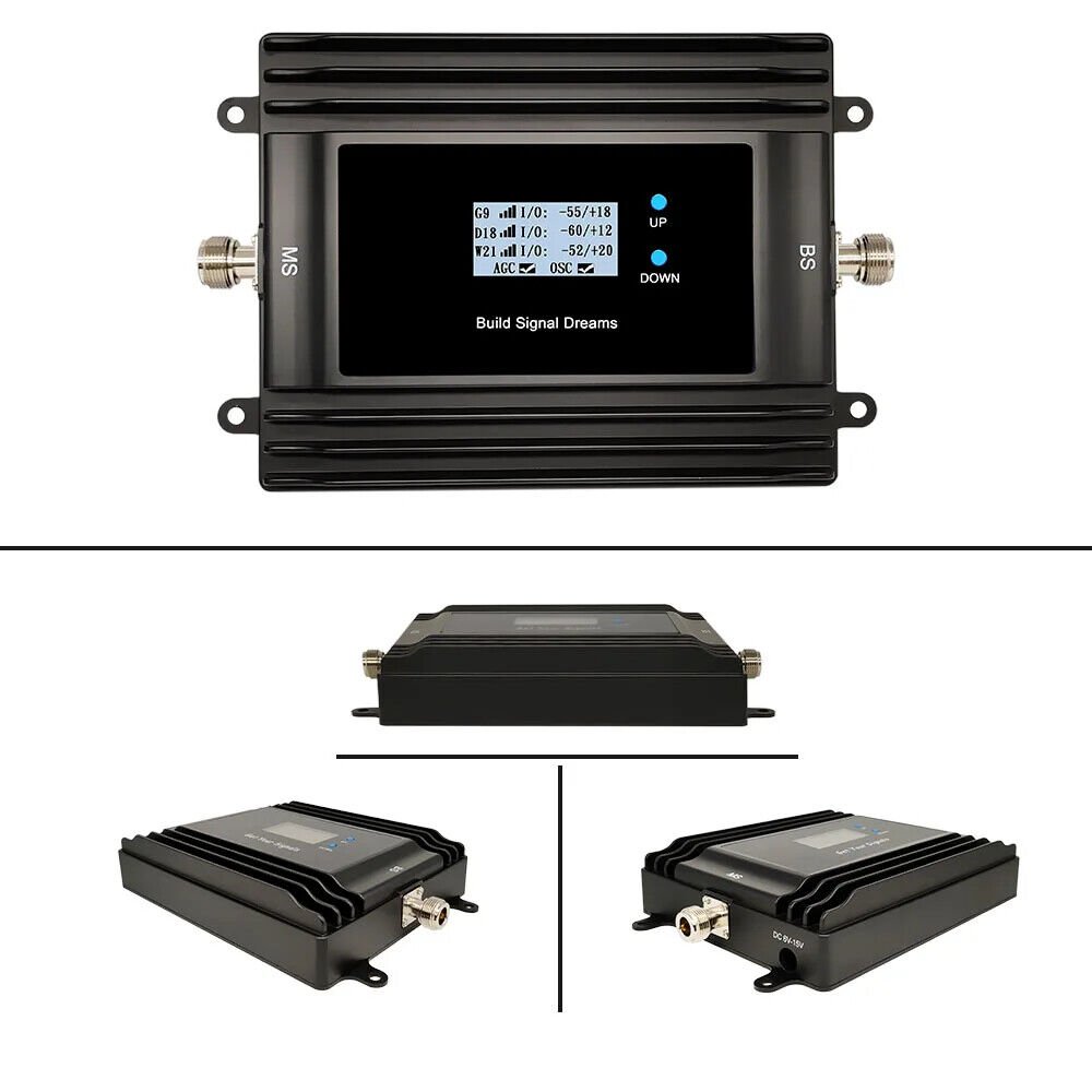 Mobile Signal Booster 2G 3G 4G Tri Band 900/1800/2100Mhz 5G Repeater Amplifier Smart LCD Tuya App Remotely Manage